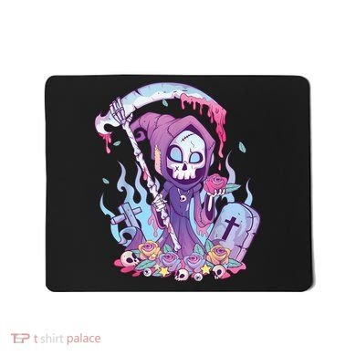 Pastel Goth Creepy Death Grim Reaper Kawaii Occult Menhera Mousepad