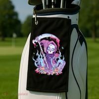 Pastel Goth Creepy Death Grim Reaper Kawaii Occult Menhera Golf Towel thumb 2
