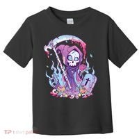 Pastel Goth Creepy Death Grim Reaper Kawaii Occult Menhera Toddler T-Shirt thumb 0