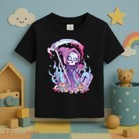 Pastel Goth Creepy Death Grim Reaper Kawaii Occult Menhera Toddler T-Shirt thumb 3