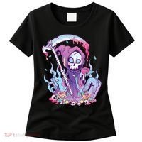 Pastel Goth Creepy Death Grim Reaper Kawaii Occult Menhera Women's T-Shirt thumb 0