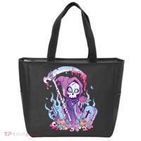 Pastel Goth Creepy Death Grim Reaper Kawaii Occult Menhera Tote Bag thumb 0