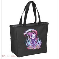 Pastel Goth Creepy Death Grim Reaper Kawaii Occult Menhera Tote Bag thumb 2