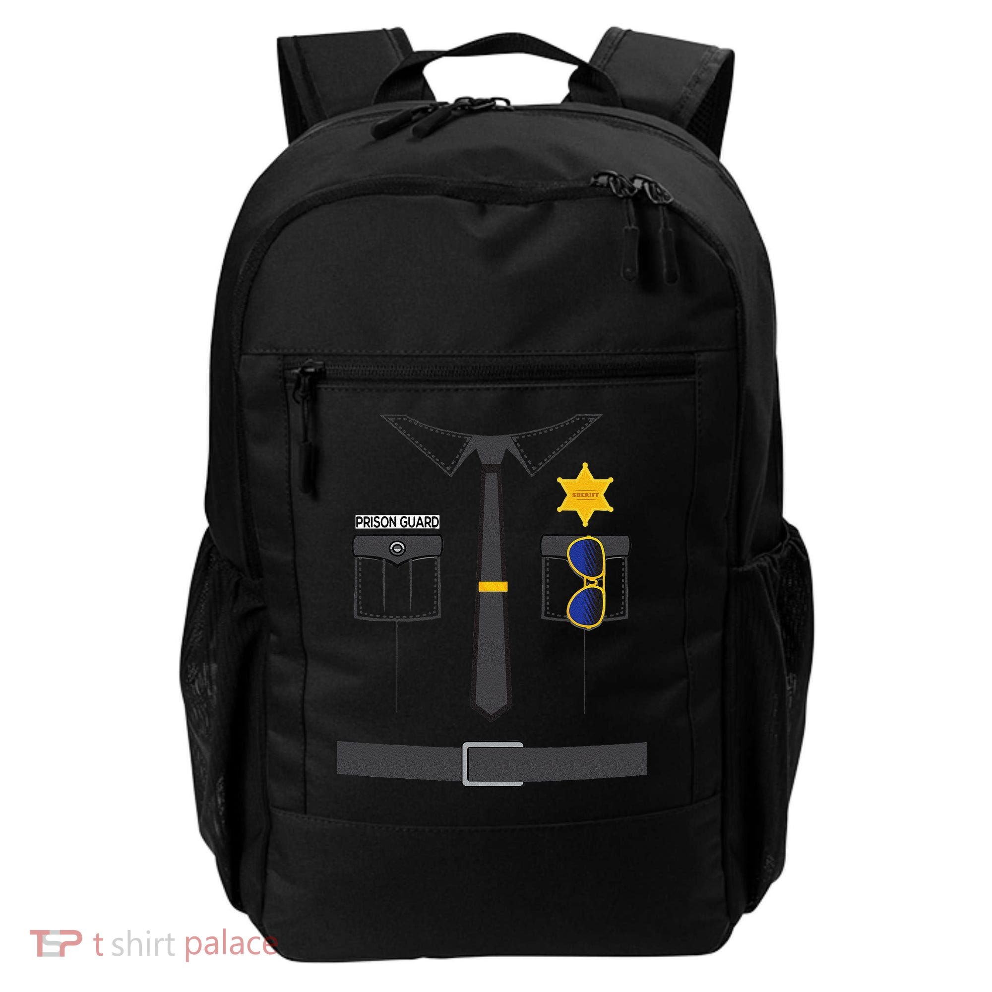 Prison Guard Correctional Officer Easy Halloween Costume Fun Backpack