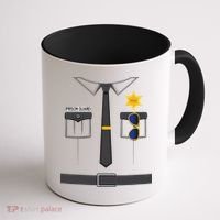 Prison Guard Correctional Officer Easy Halloween Costume Fun Coffee Mug thumb 1