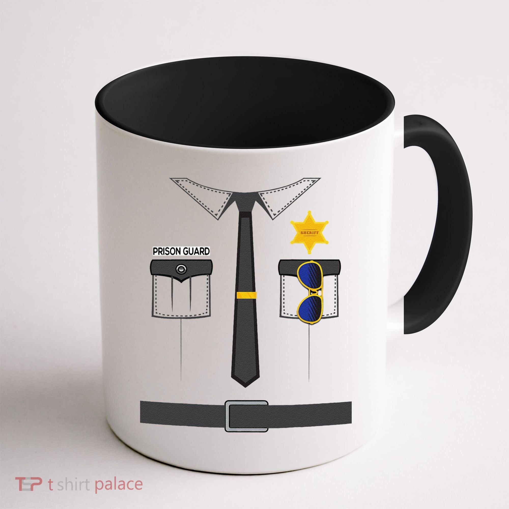 Prison Guard Correctional Officer Easy Halloween Costume Fun Coffee Mug