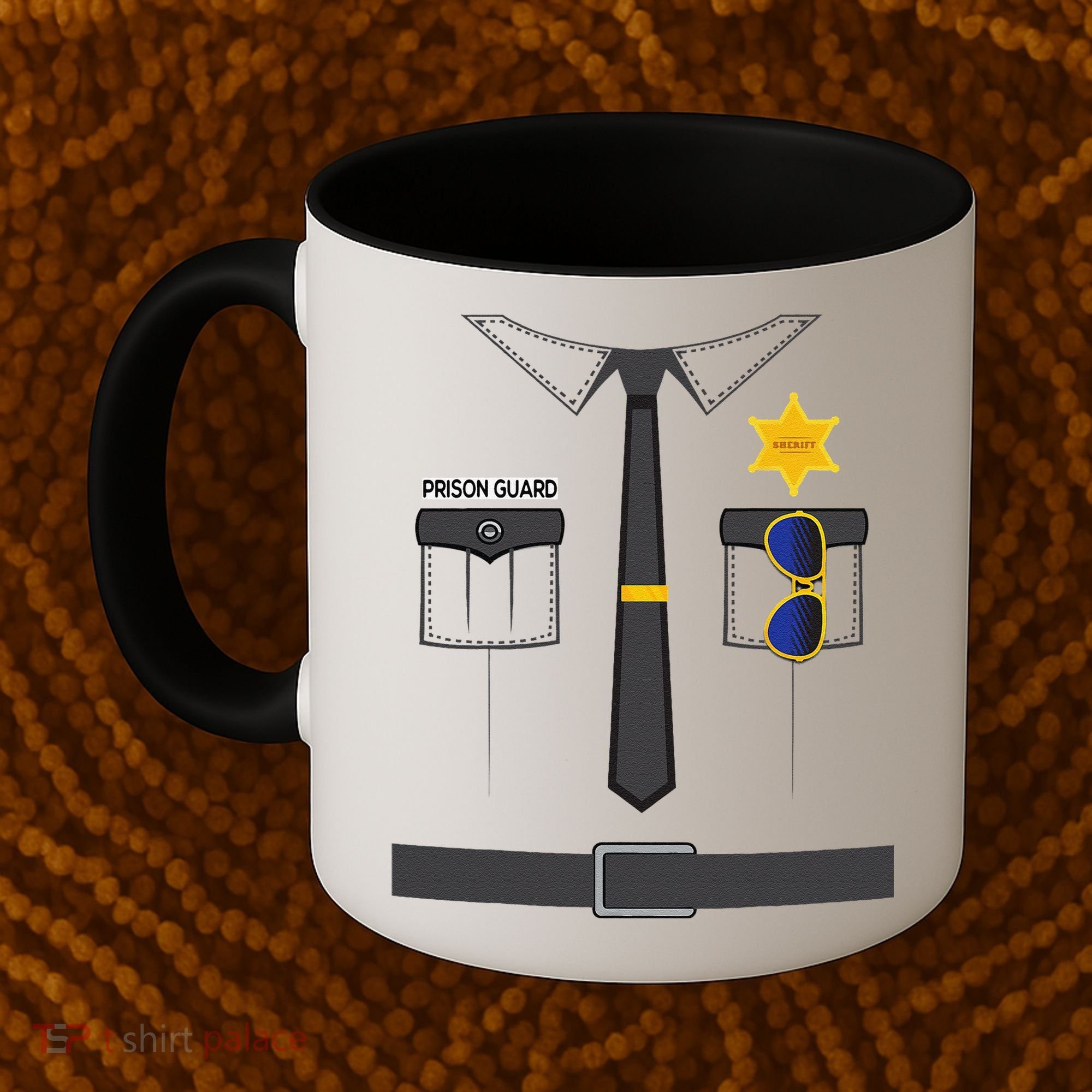 Prison Guard Correctional Officer Easy Halloween Costume Fun Coffee Mug