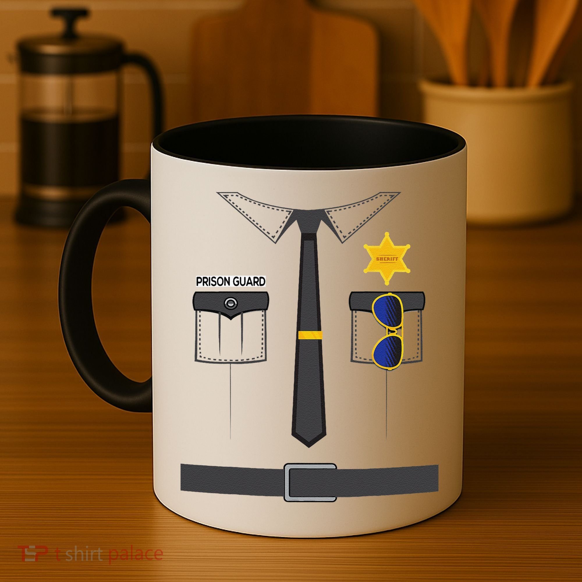 Prison Guard Correctional Officer Easy Halloween Costume Fun Coffee Mug