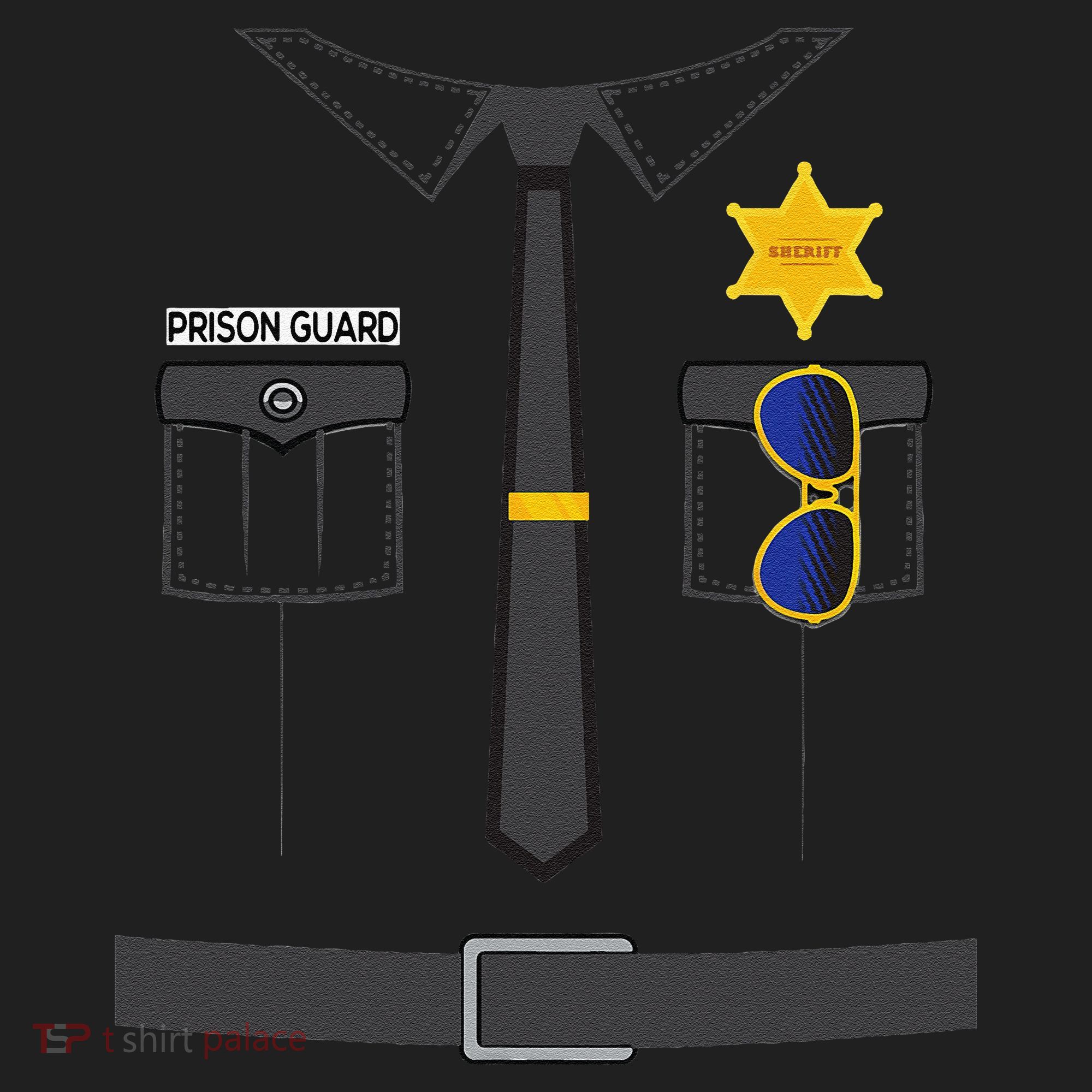 Prison Guard Correctional Officer Easy Halloween Costume Fun Hat