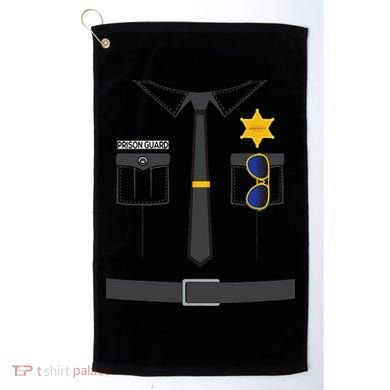 Prison Guard Correctional Officer Easy Halloween Costume Fun Golf Towel