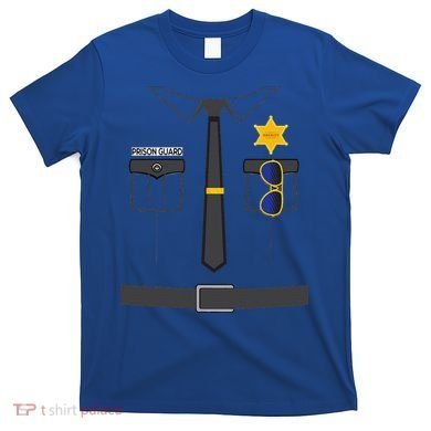 Prison Guard Correctional Officer Easy Halloween Costume Fun T-Shirt