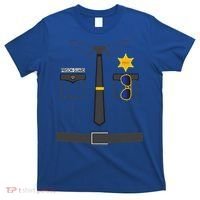 Prison Guard Correctional Officer Easy Halloween Costume Fun T-Shirt thumb 0