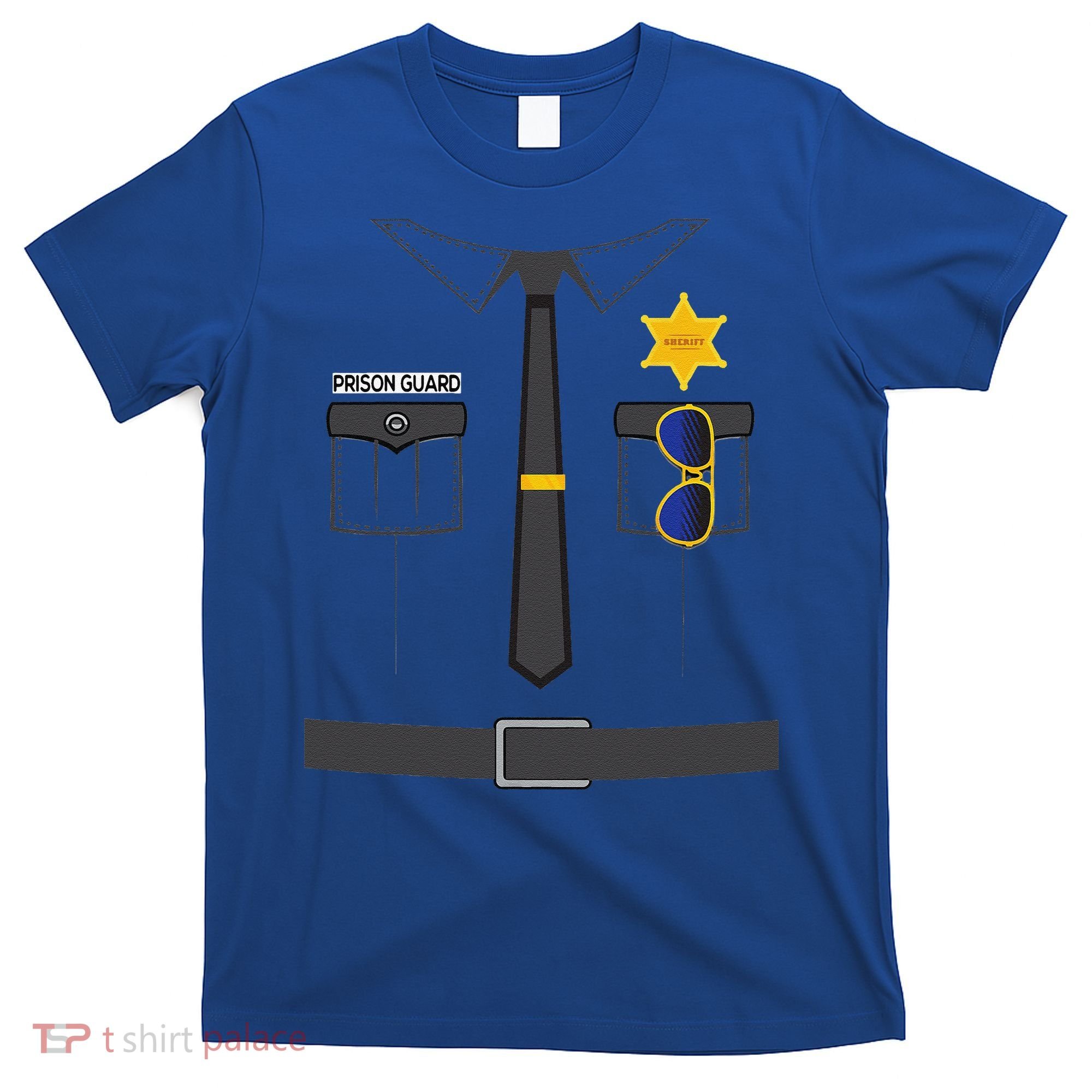Prison Guard Correctional Officer Easy Halloween Costume Fun T-Shirt
