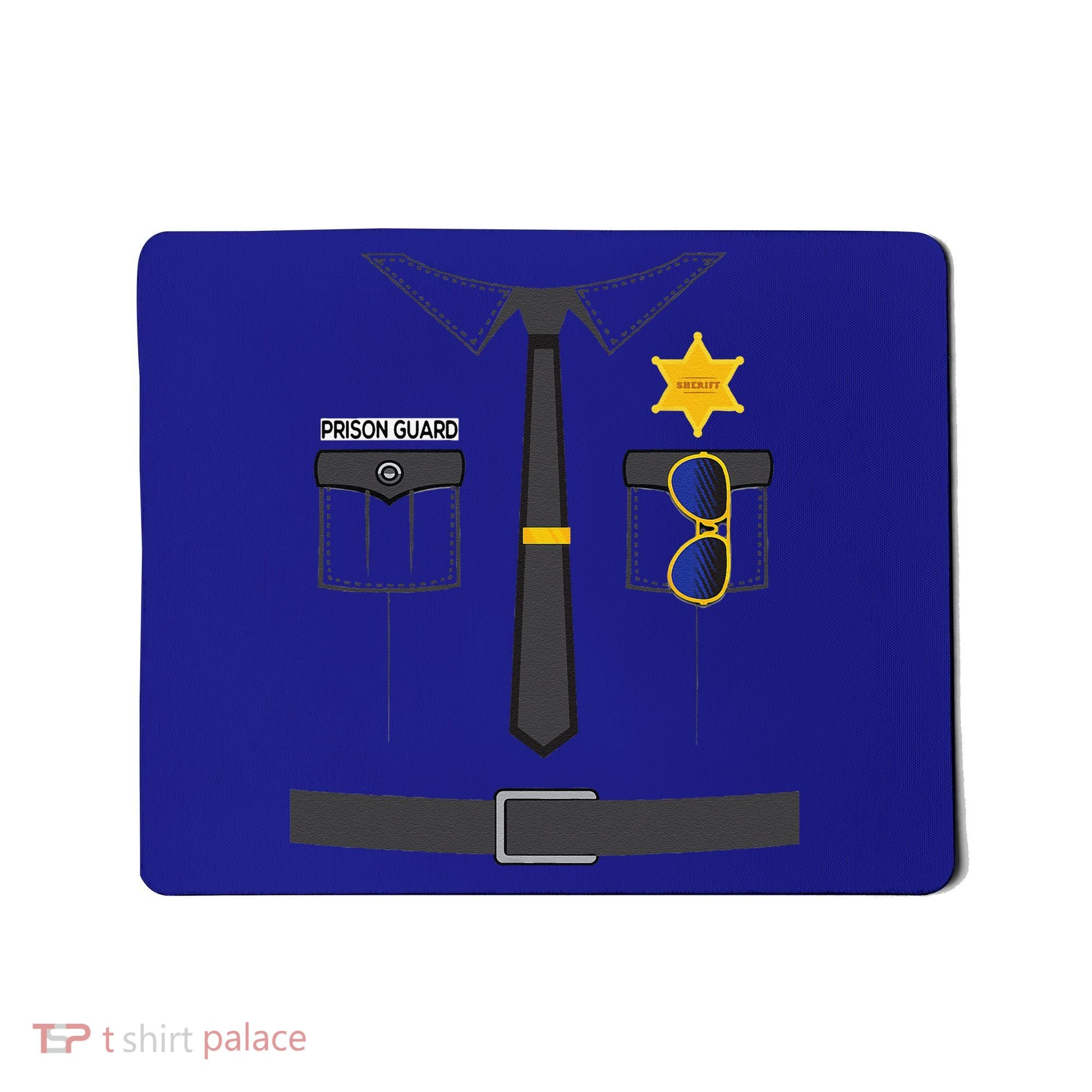 Prison Guard Correctional Officer Easy Halloween Costume Fun Mousepad