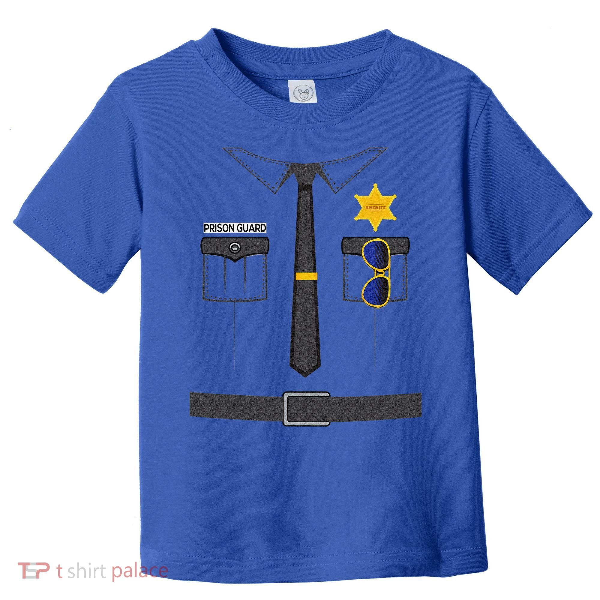 Prison Guard Correctional Officer Easy Halloween Costume Fun Toddler T-Shirt
