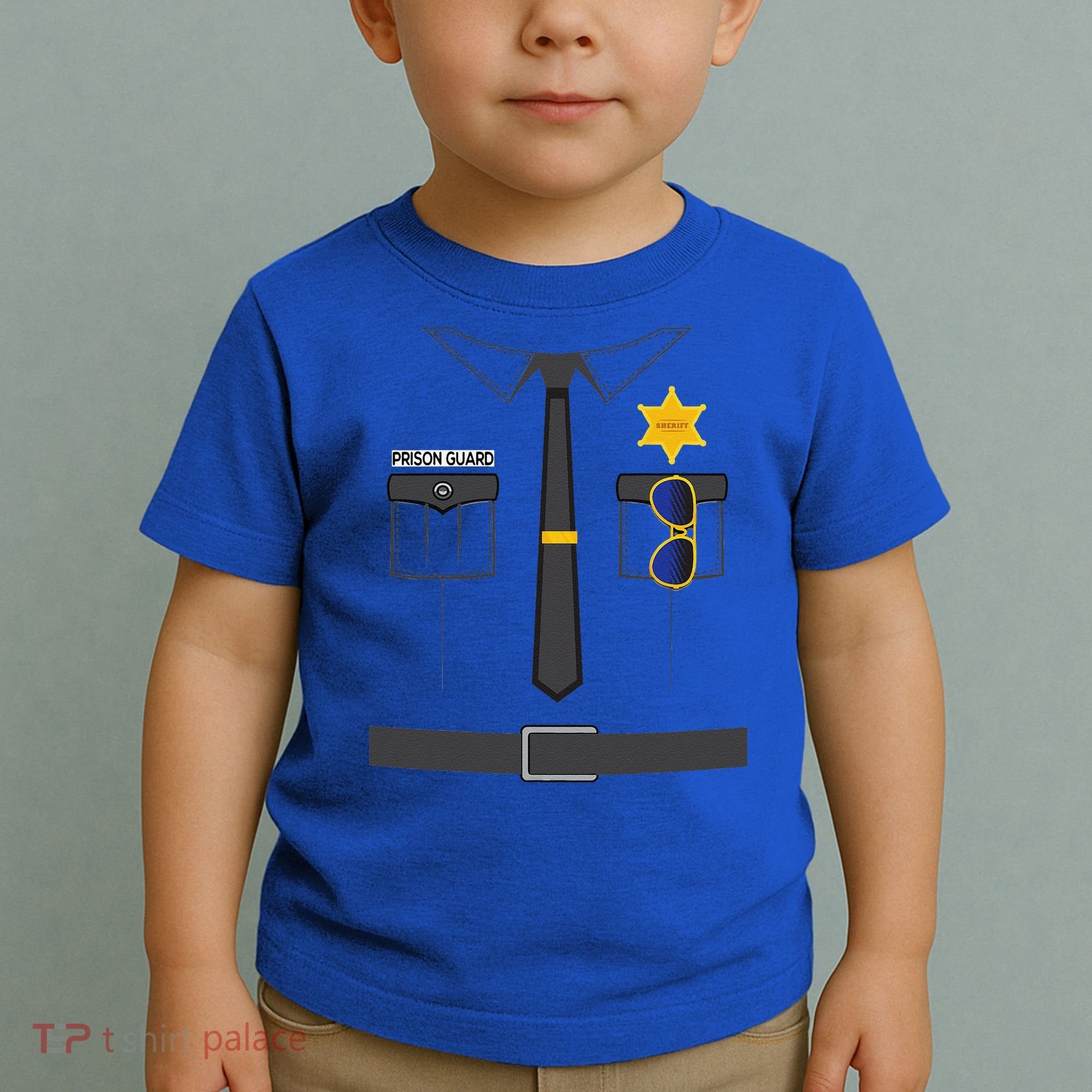 Prison Guard Correctional Officer Easy Halloween Costume Fun Toddler T-Shirt