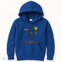 Prison Guard Correctional Officer Easy Halloween Costume Fun Kids Hoodie thumb 0