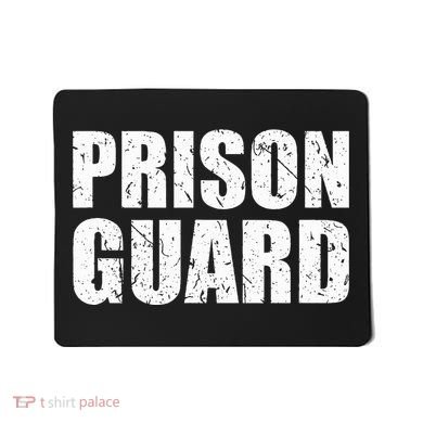 Prison Guard Costume Jail Corrections Mousepad