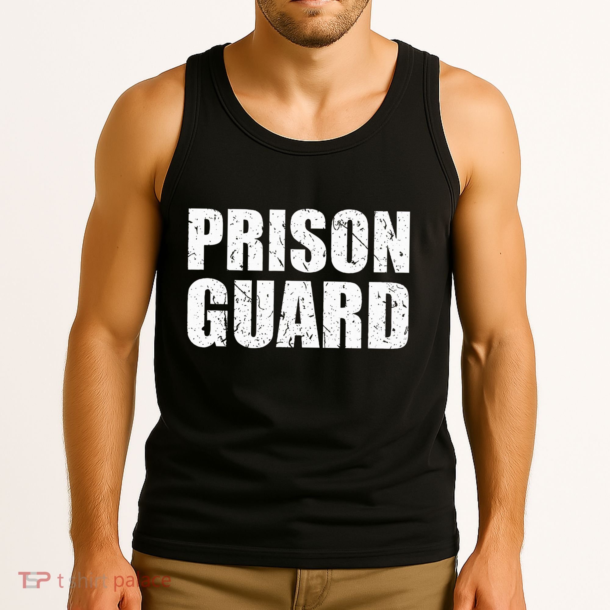 Prison Guard Costume Jail Corrections Tank Top