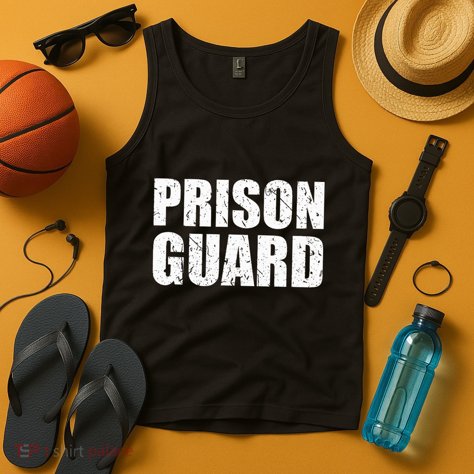 Prison Guard Costume Jail Corrections Tank Top