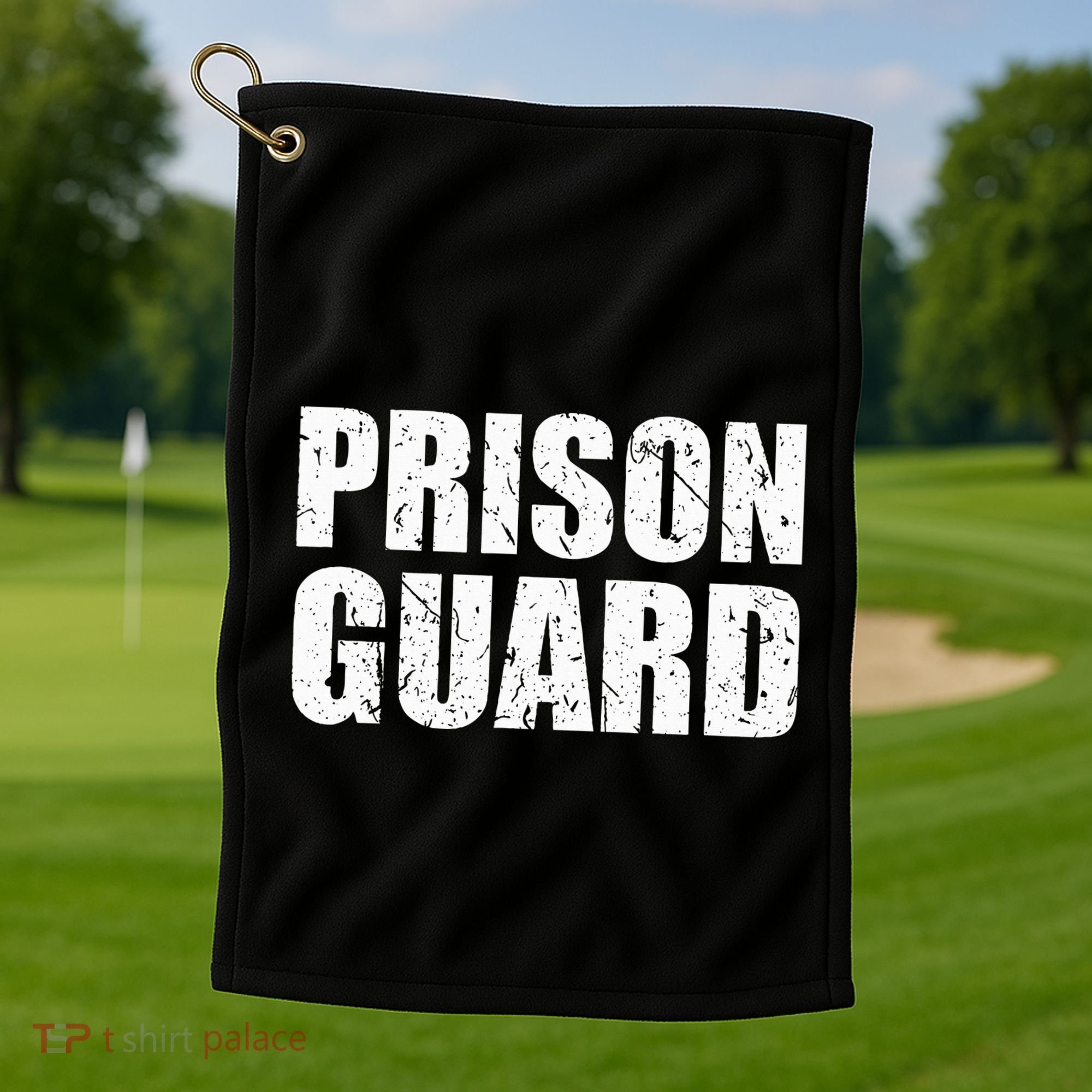 Prison Guard Costume Jail Corrections Golf Towel