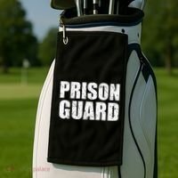 Prison Guard Costume Jail Corrections Golf Towel thumb 2