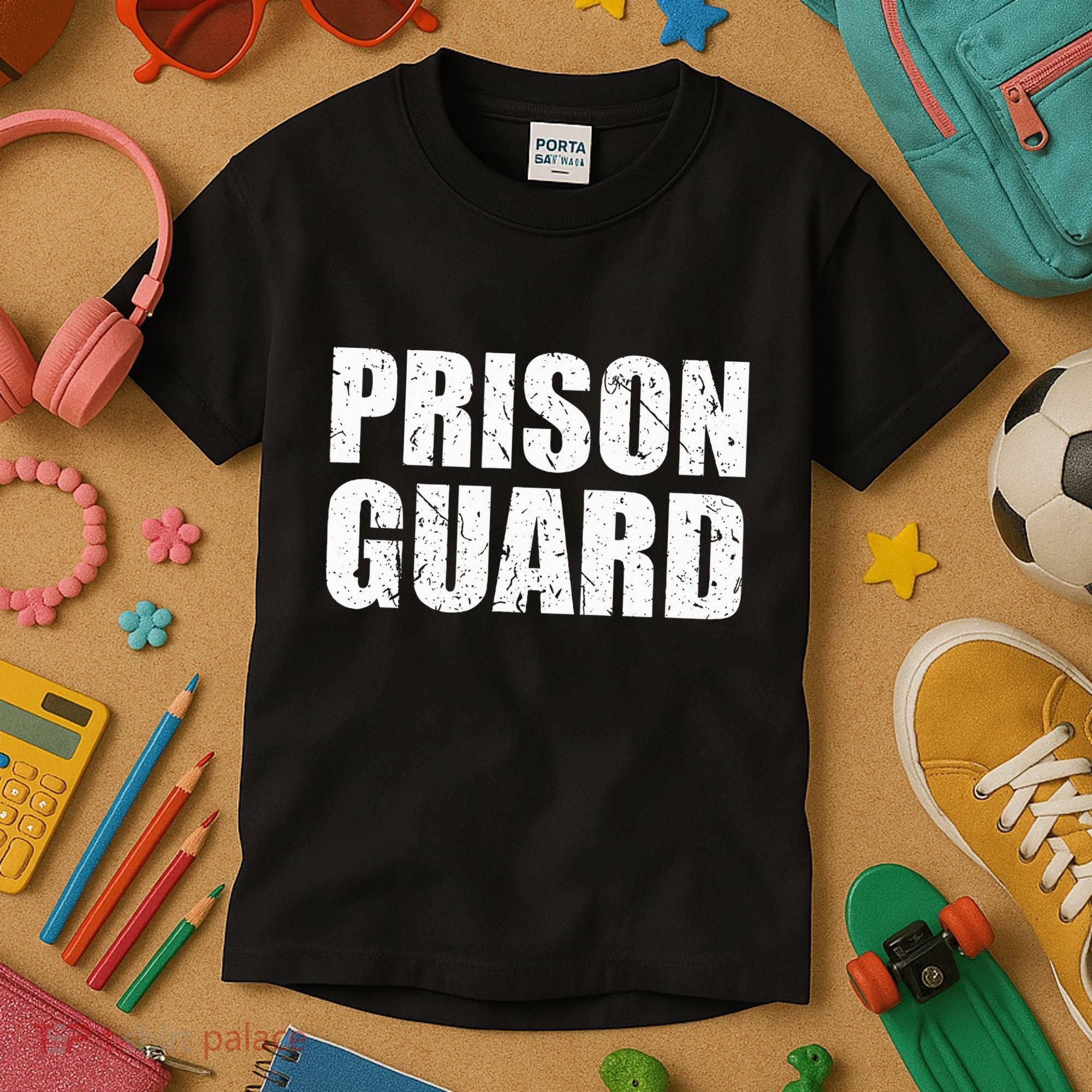 Prison Guard Costume Jail Corrections Kids T-Shirt