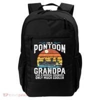 Pontoon Grandpa Captain Retro Funny Boating Fathers Day Gift Backpack thumb 0
