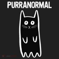 Purranormal Ghost Cat Paranormal Halloween Kitty Cat Women's Sweatshirt thumb 2