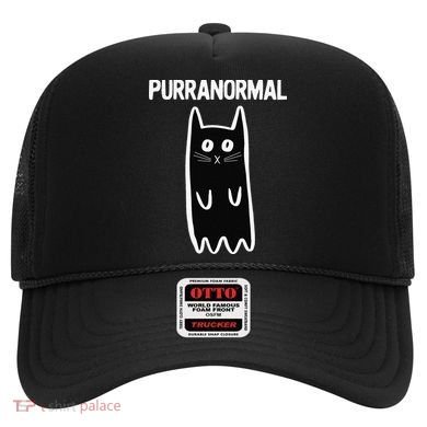 Purranormal Ghost Cat Paranormal Halloween Kitty Cat Hat