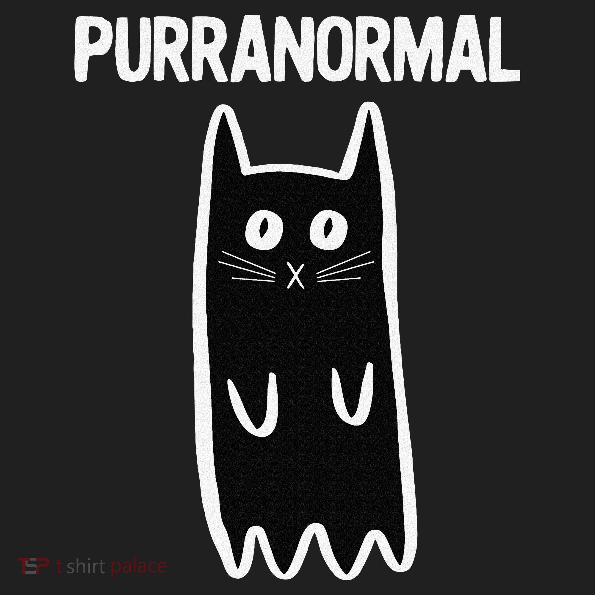Purranormal Ghost Cat Paranormal Halloween Kitty Cat Golf Towel