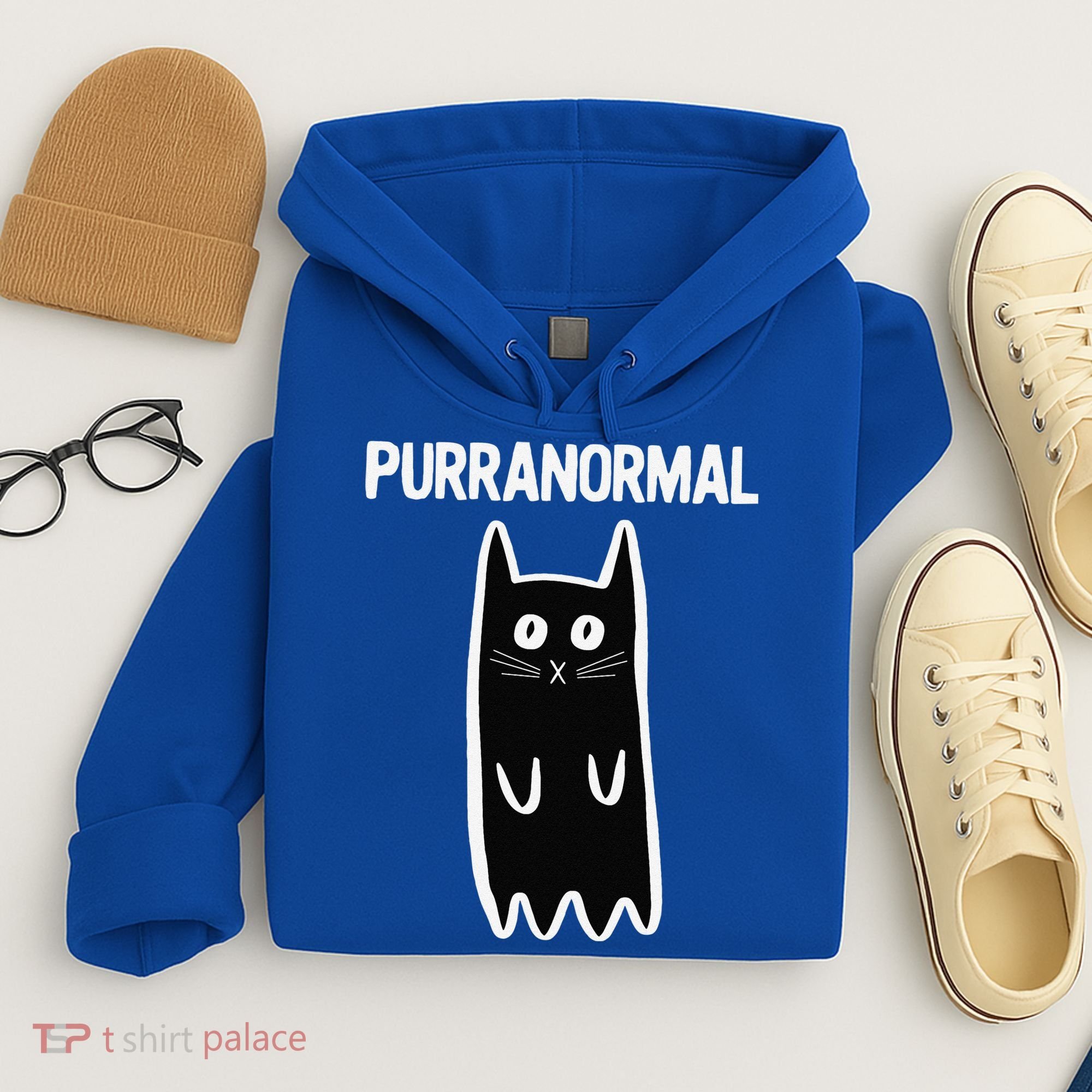 Purranormal Ghost Cat Paranormal Halloween Kitty Cat Hoodie