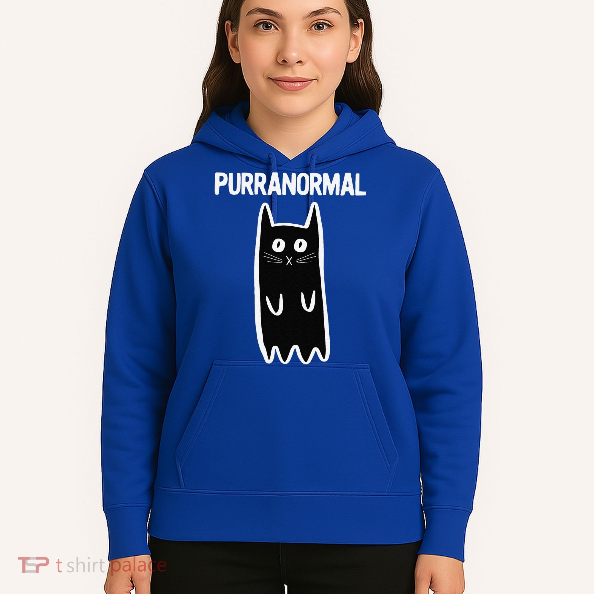 Purranormal Ghost Cat Paranormal Halloween Kitty Cat Hoodie