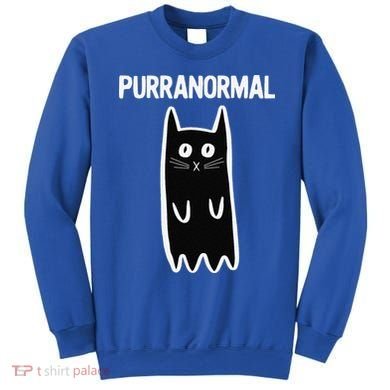 Purranormal Ghost Cat Paranormal Halloween Kitty Cat Sweatshirt