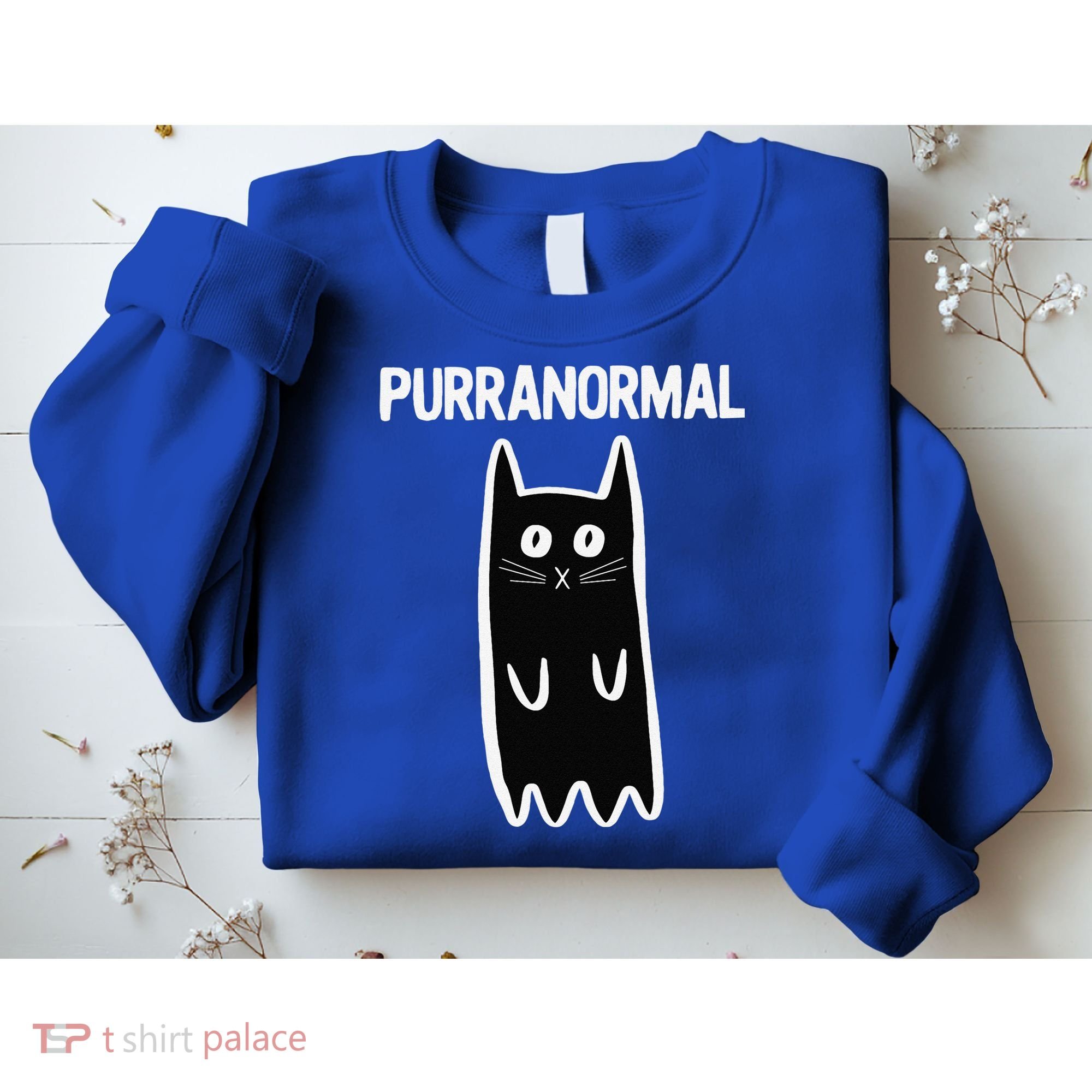 Purranormal Ghost Cat Paranormal Halloween Kitty Cat Sweatshirt