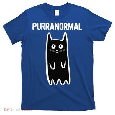 Purranormal Ghost Cat Paranormal Halloween Kitty Cat T-Shirt