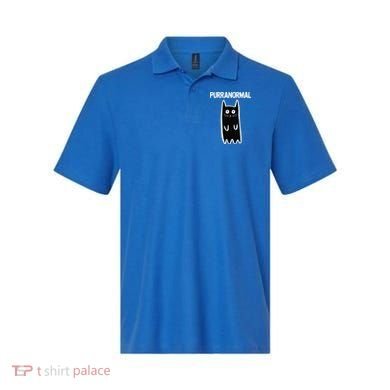 Purranormal Ghost Cat Paranormal Halloween Kitty Cat Polo