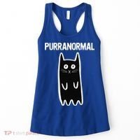 Purranormal Ghost Cat Paranormal Halloween Kitty Cat Women's Tank Top thumb 0