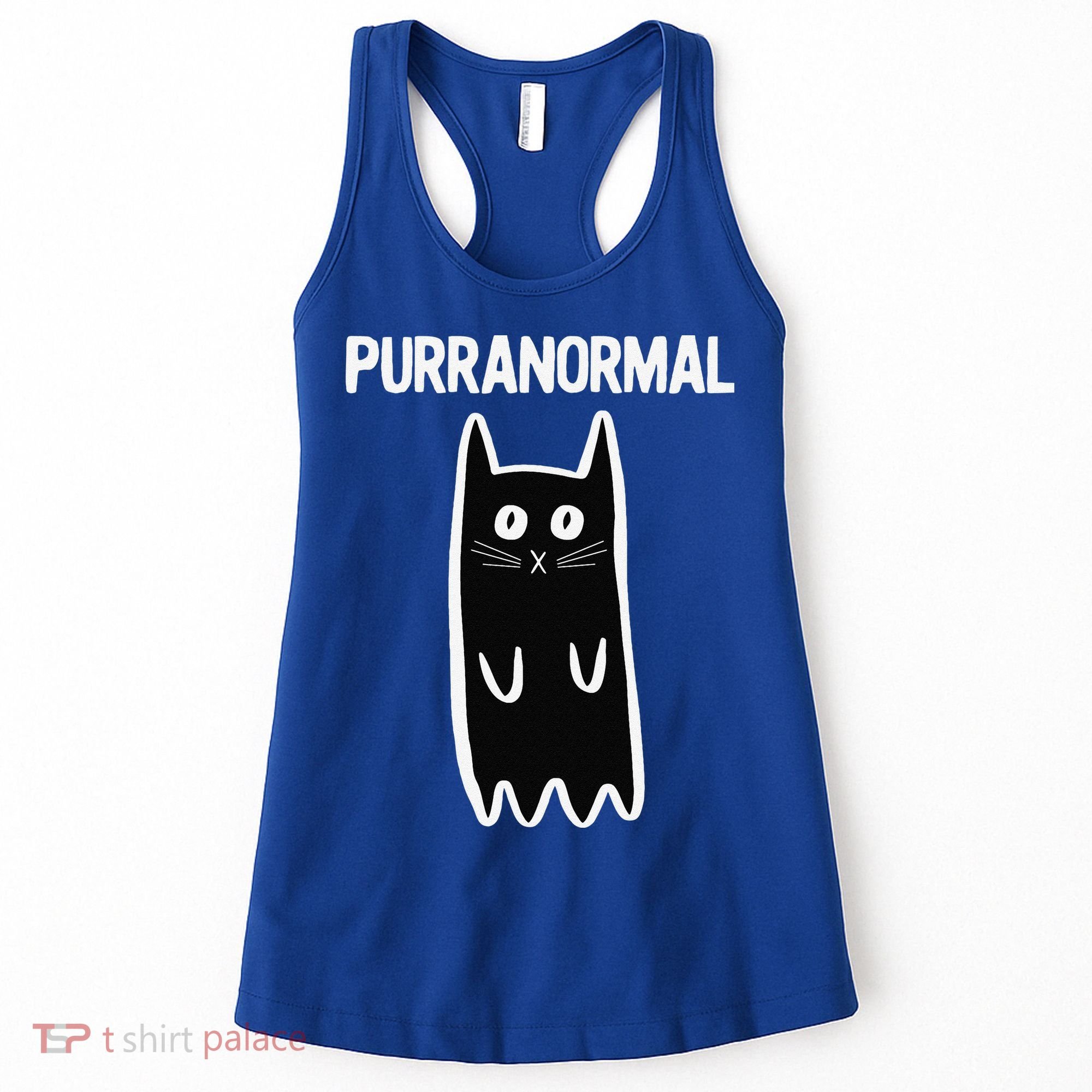 Purranormal Ghost Cat Paranormal Halloween Kitty Cat Women's Tank Top