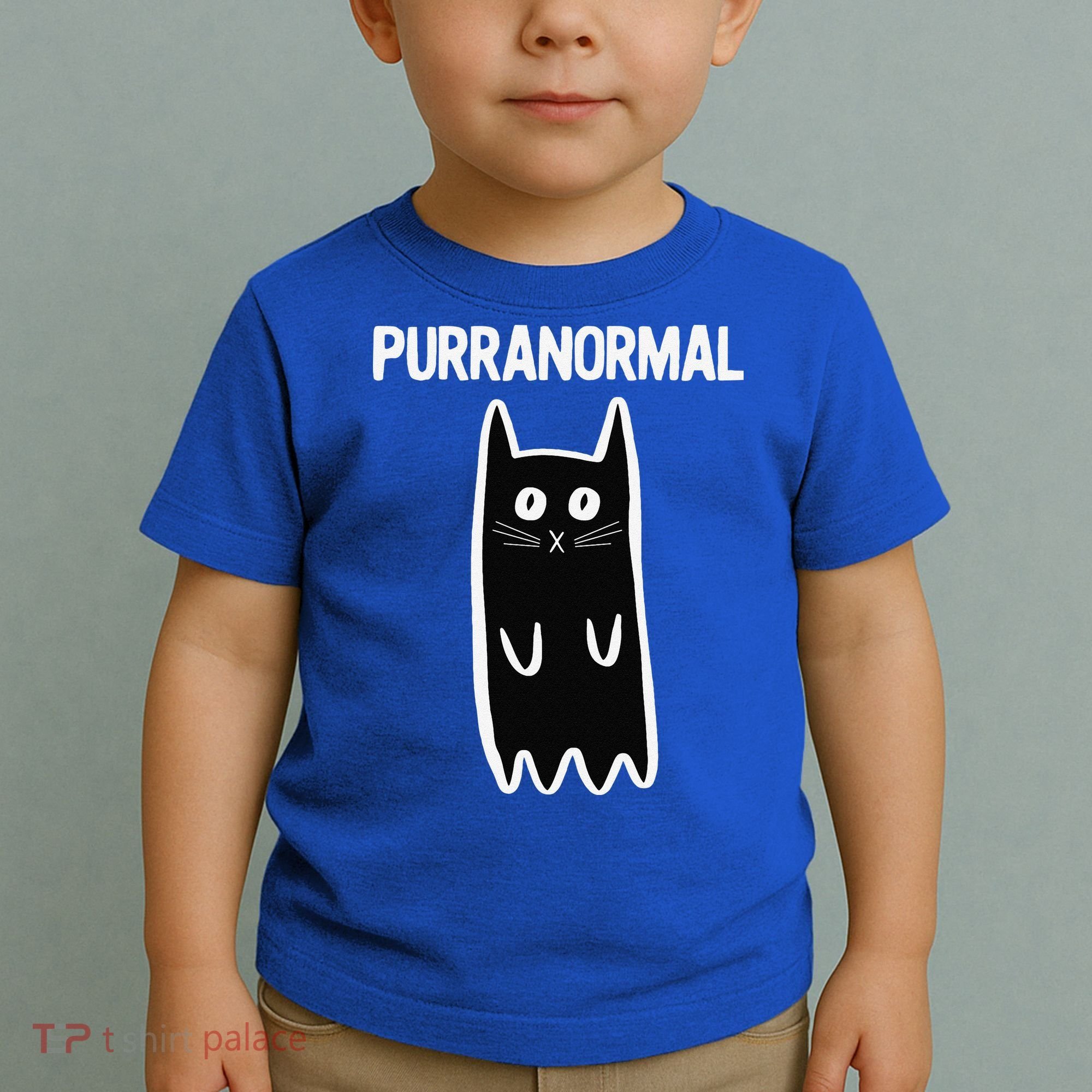 Purranormal Ghost Cat Paranormal Halloween Kitty Cat Toddler T-Shirt