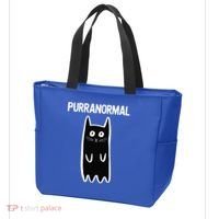 Purranormal Ghost Cat Paranormal Halloween Kitty Cat Tote Bag thumb 3
