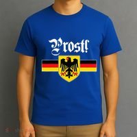 Prost! German Coat Of Arms Oktoberfest T-Shirt thumb 3