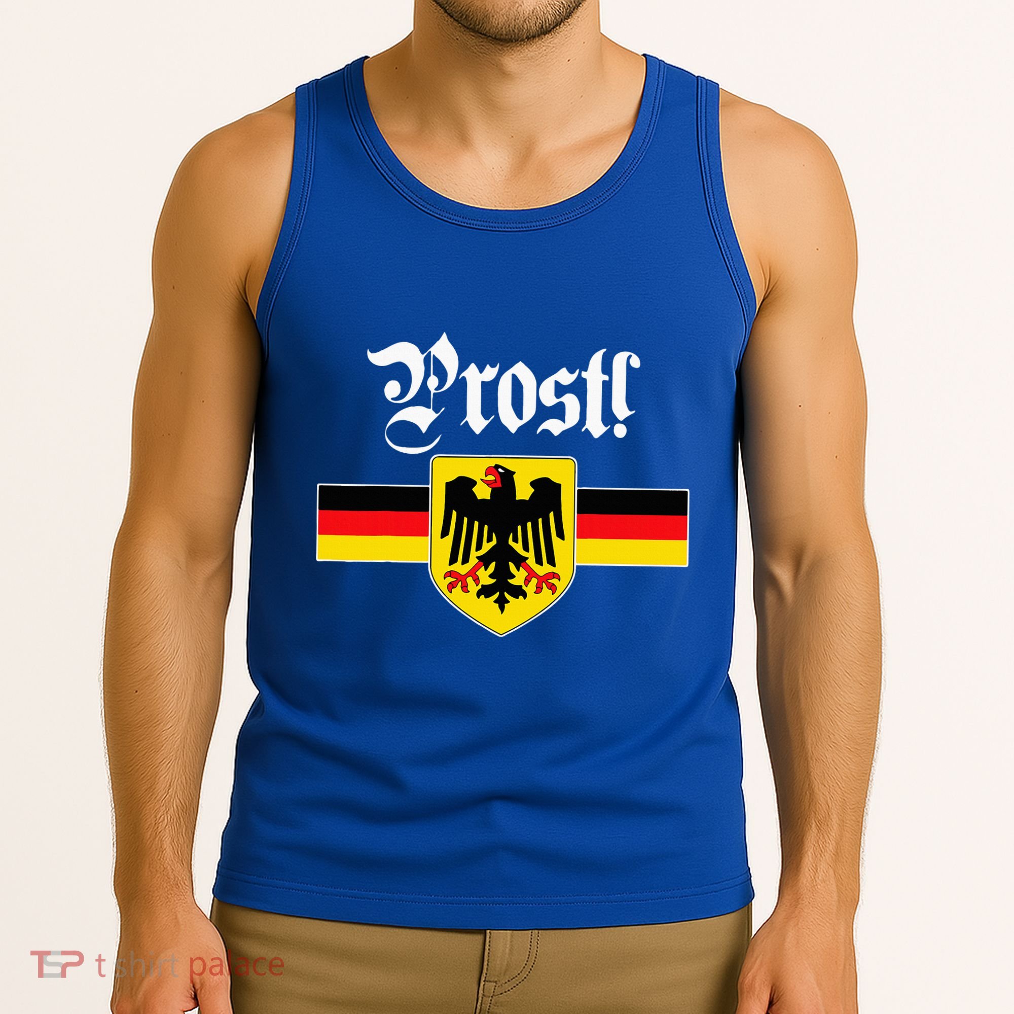 Prost! German Coat Of Arms Oktoberfest Tank Top