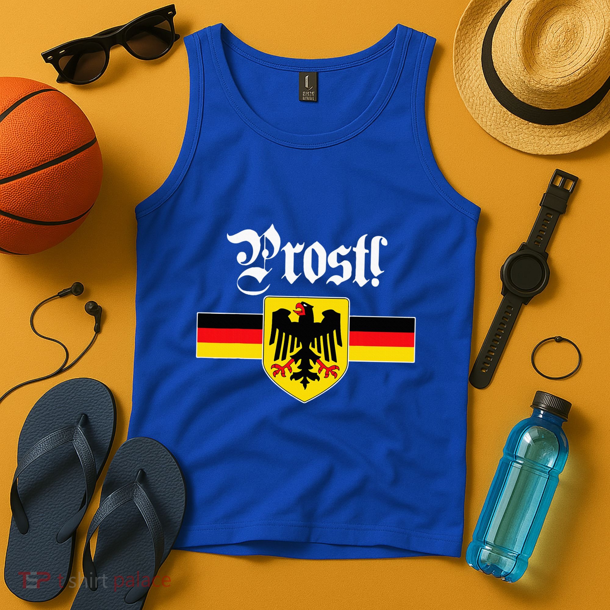 Prost! German Coat Of Arms Oktoberfest Tank Top