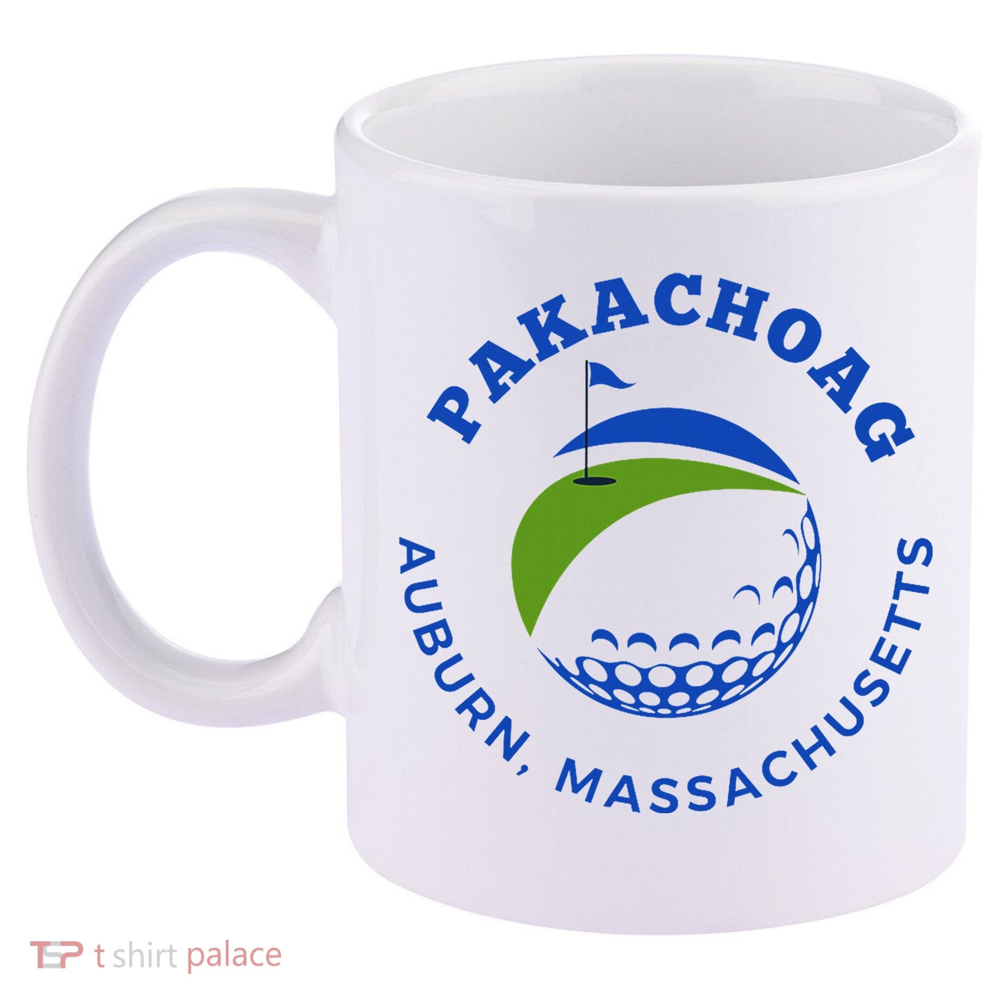 Pakachoag Golf Course Auburn Massachusetts Launching Site 11oz C Handle Ceramic Mug