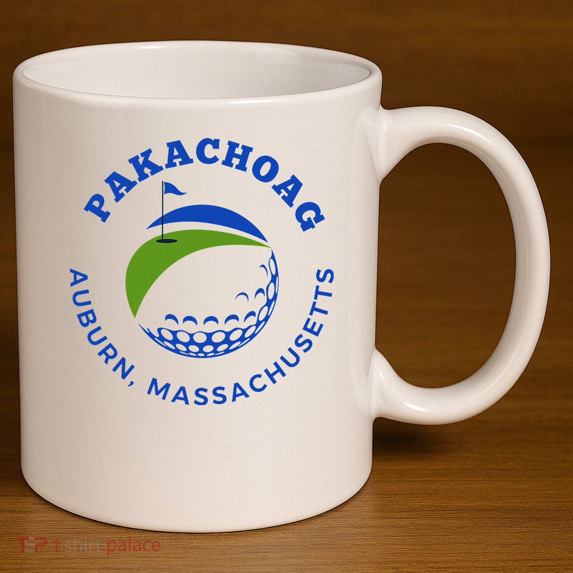 Pakachoag Golf Course Auburn Massachusetts Launching Site 11oz C Handle Ceramic Mug