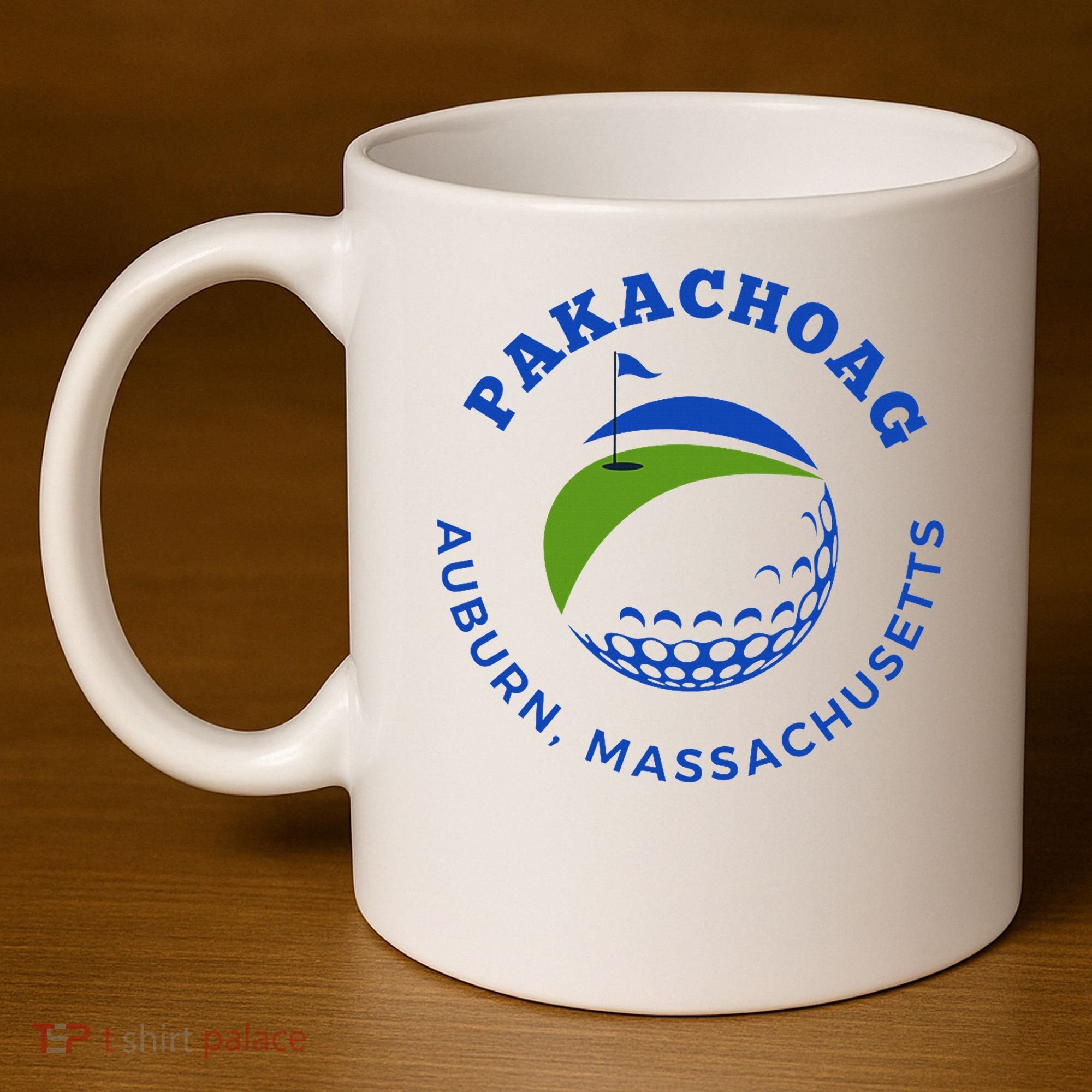 Pakachoag Golf Course Auburn Massachusetts Launching Site 11oz C Handle Ceramic Mug