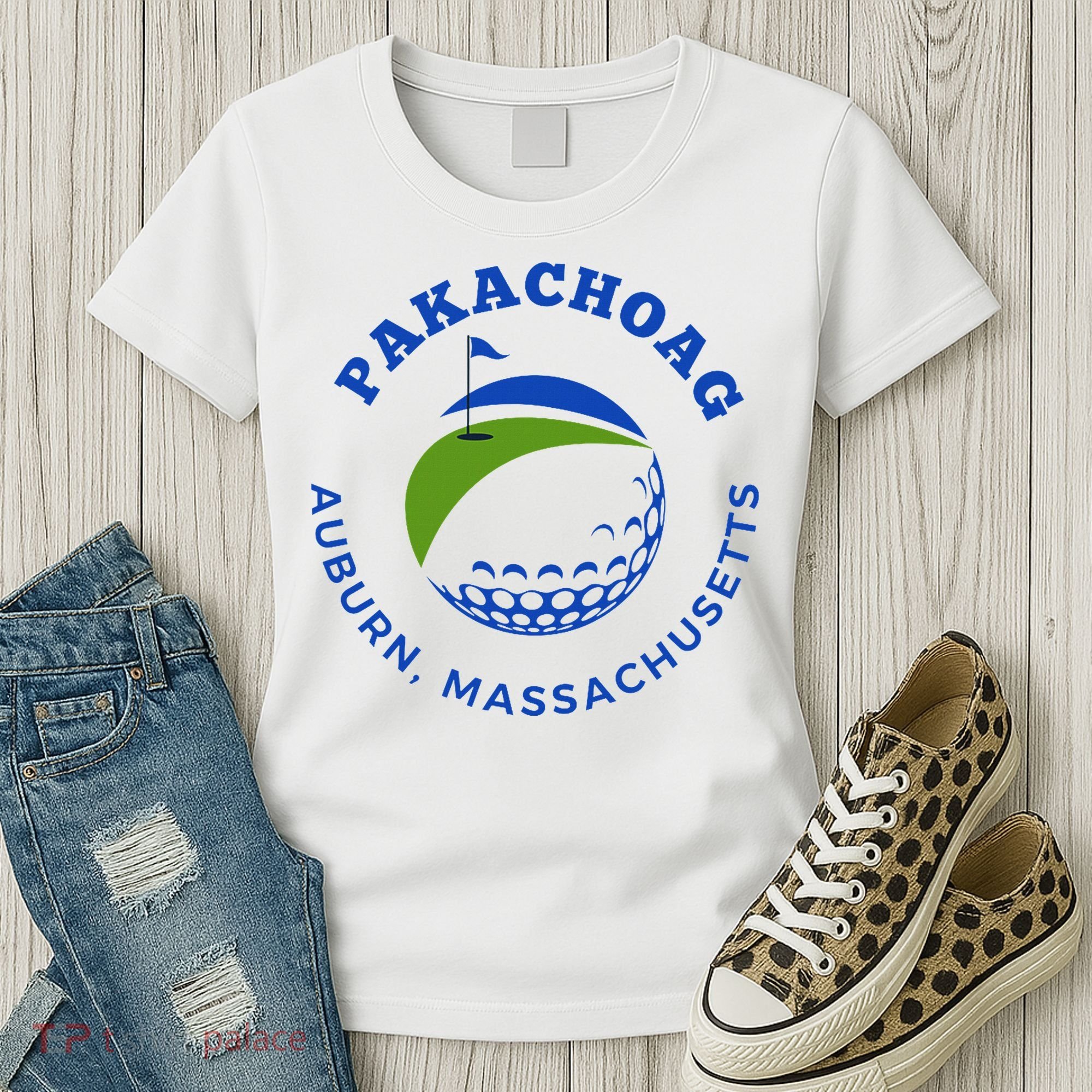 Pakachoag Golf Course Auburn Massachusetts Launching Site Women's T-Shirt