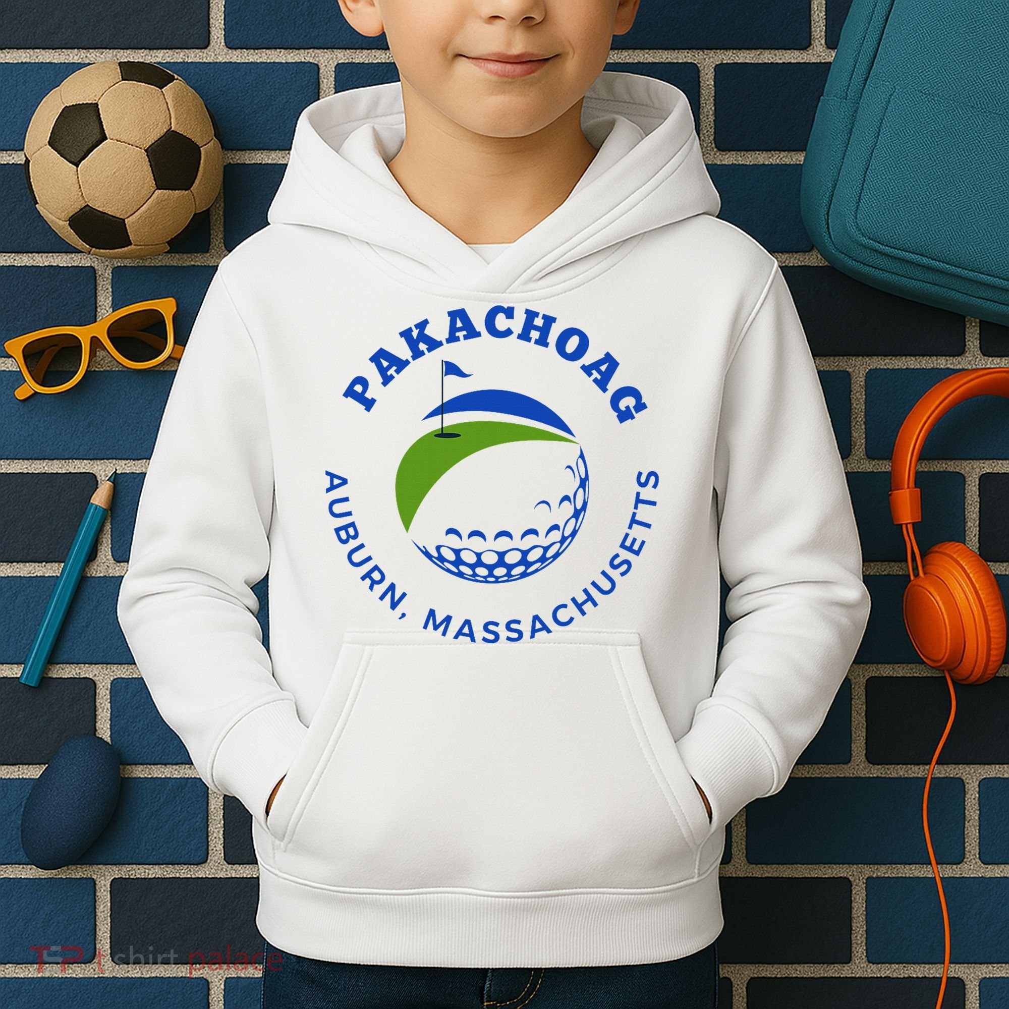 Pakachoag Golf Course Auburn Massachusetts Launching Site Kids Hoodie