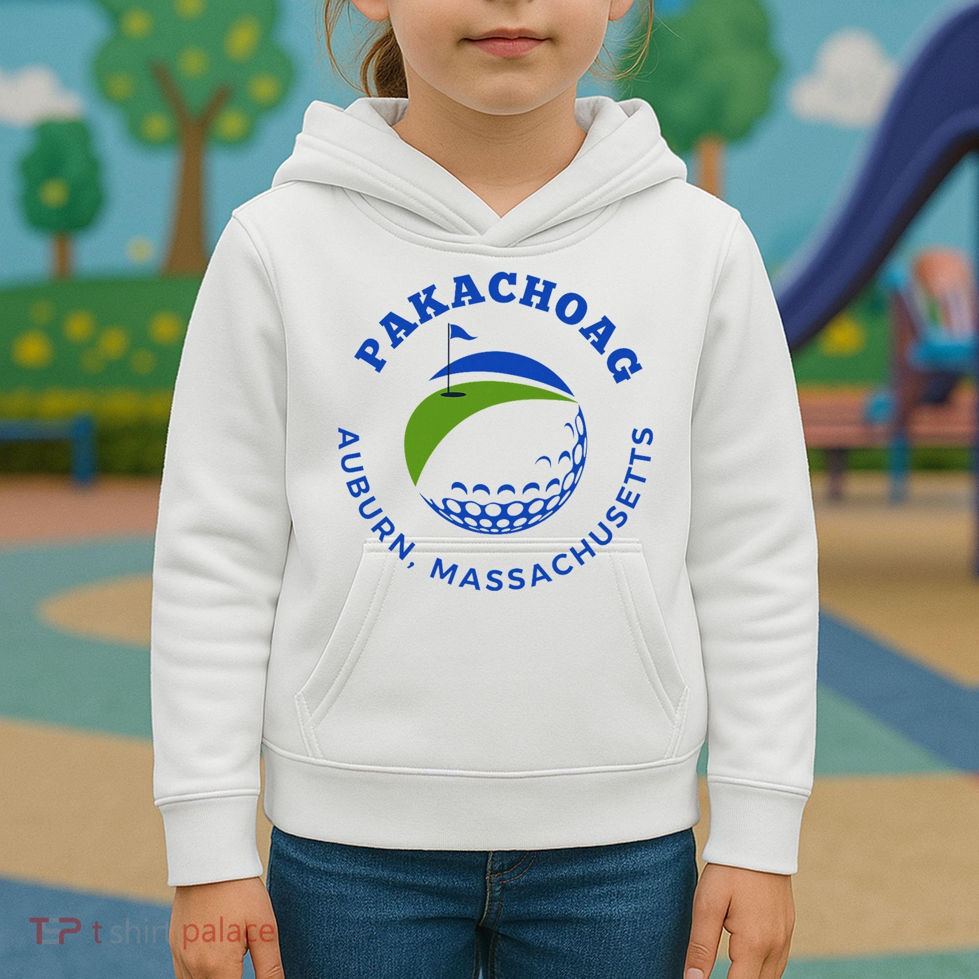 Pakachoag Golf Course Auburn Massachusetts Launching Site Kids Hoodie